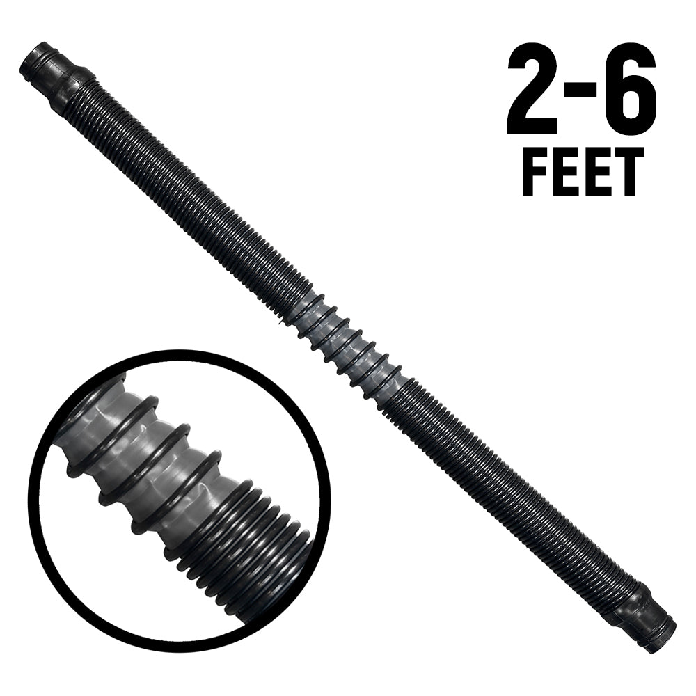 Ultra Flex Expandable Helmet Air Pumper Hose to Feet