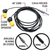 Load image into Gallery viewer, Sportsman Foam Earbud Speakers - Mono and Stereo