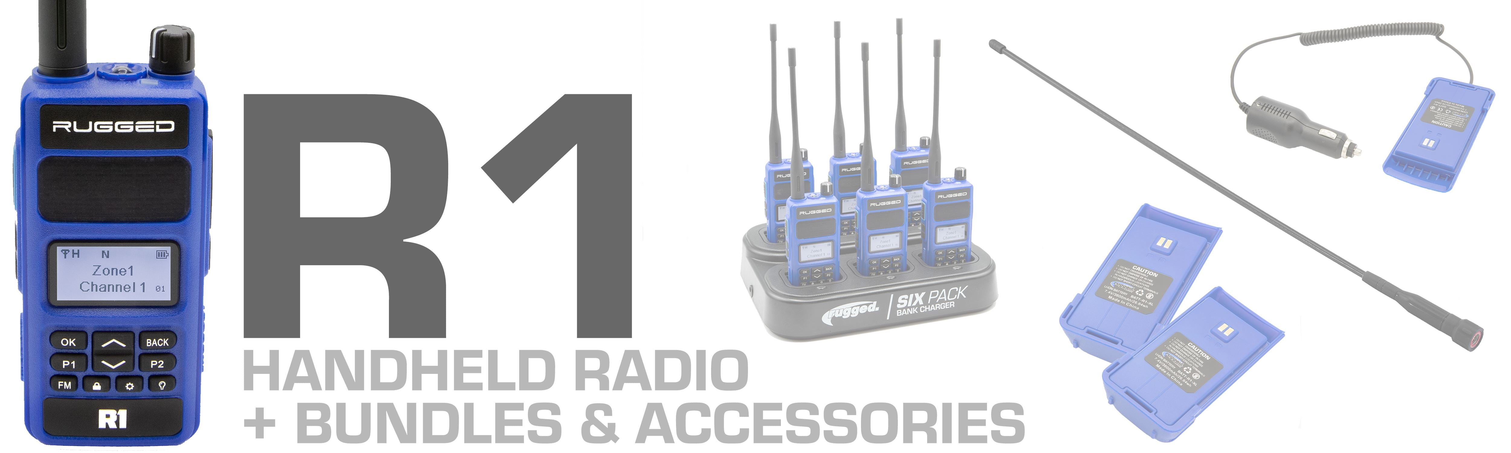 Rugged R1 Radio 2 Metros Walkie Talkie - Digital y Analogo ESP - By Ru –  Rugged Radios