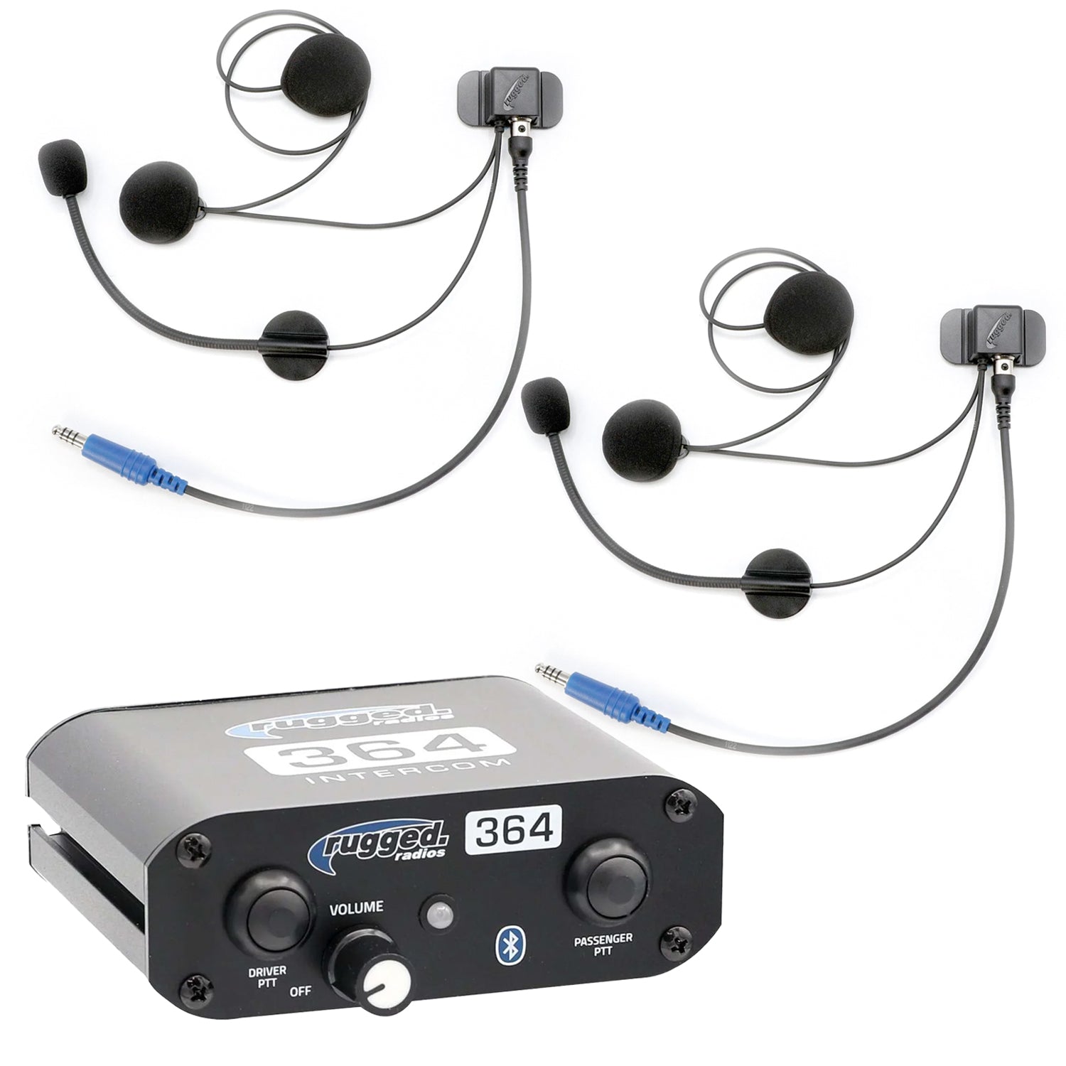 364 Intercom Kit – 2-Person Bluetooth Intercom System – Rugged Radios