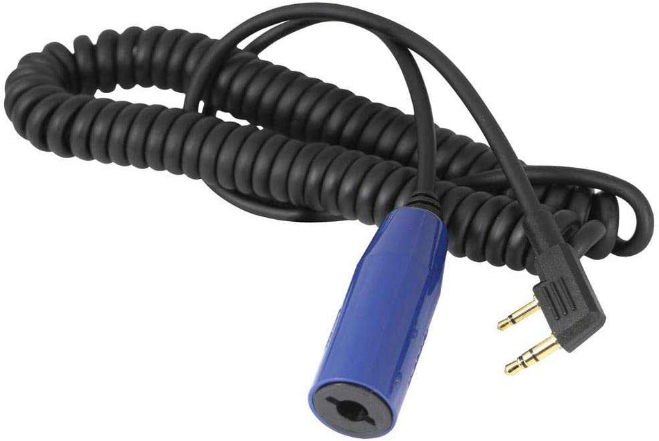 Headset / Helmet Coiled Cable for Rugged and Kenwood Radios - CLEARANCE