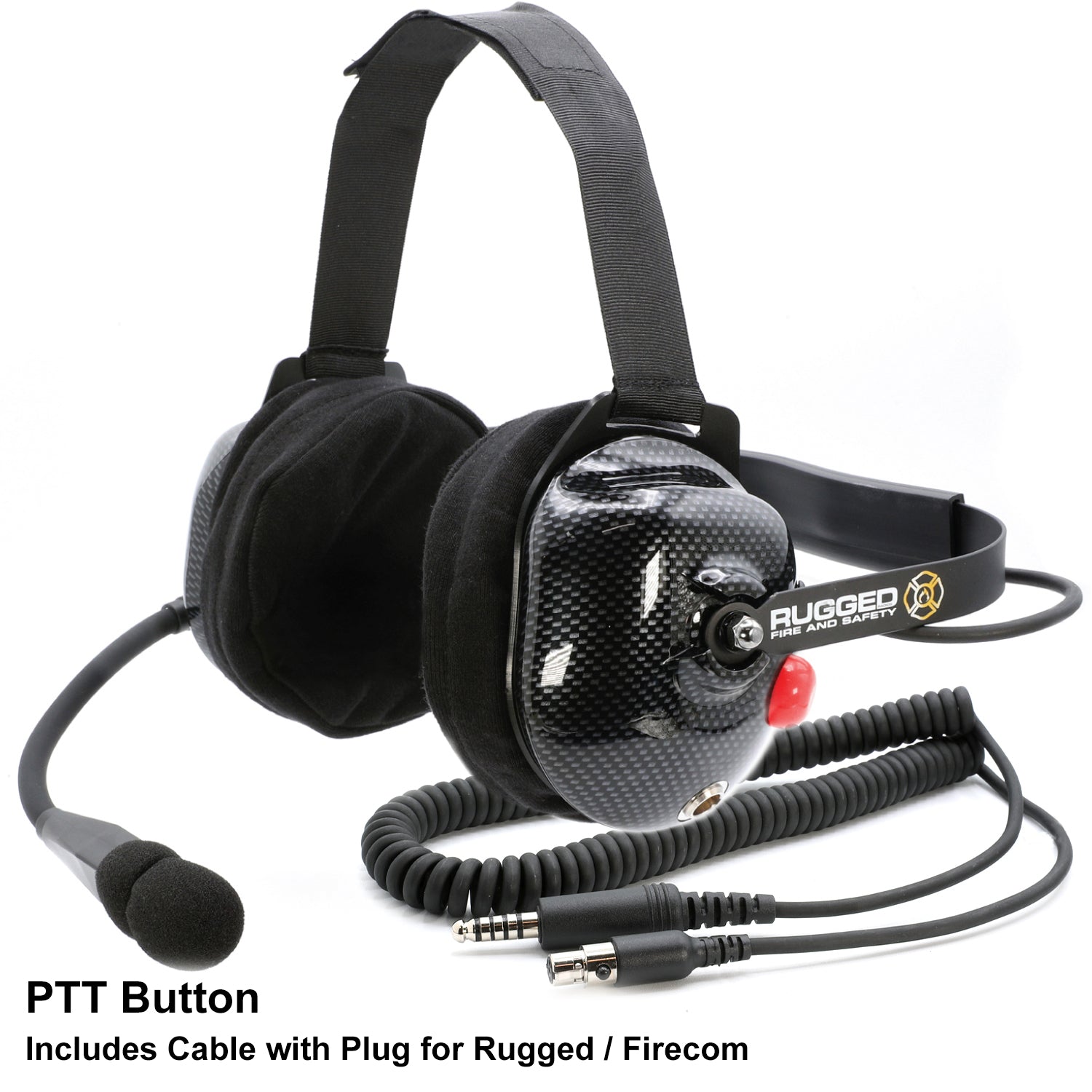 FHS Behind-The-Head Fire Safety Industrial Headset – Rugged Radios