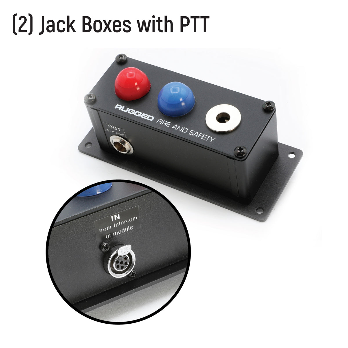 Radio Intercom Texture Fire and Safety 2-Person Dual Radio Intercom Kit – Rugged Radios
