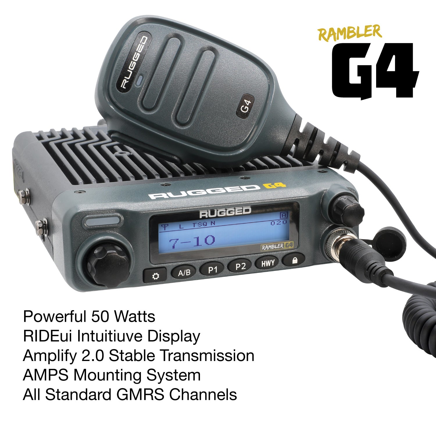 Toyota Tacoma, 4Runner, Sequoia, Lexus Two-Way GMRS Mobile Radio