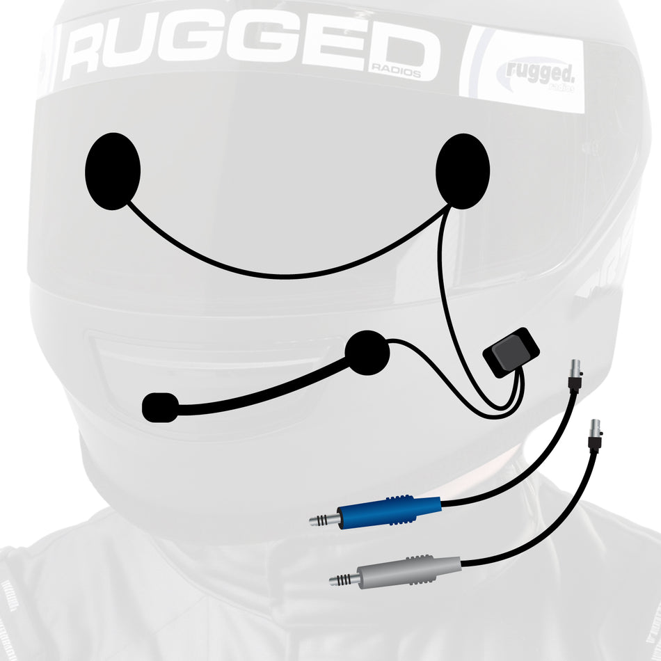 built in motorcycle helmet mic and ear speakers RUGGED Wired / STX Stereo Kit with Alpha Audio Rugged Radios This accessory is designed specifically to work with the VERTIX Raptor R5 Modular Helmet - Bluetooth