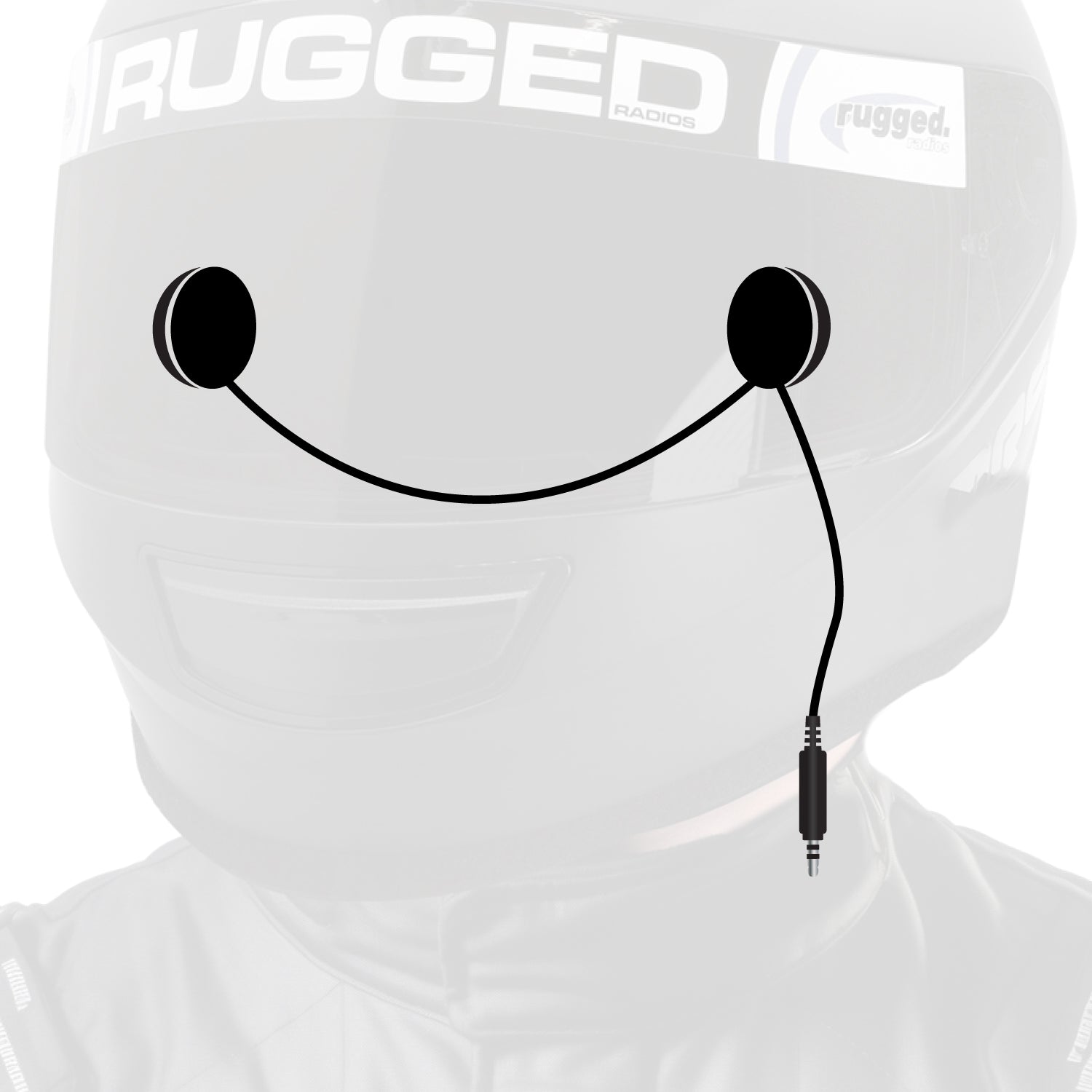built in motorcycle helmet speakers Rugged Radios In-Helmet Speakers with 3.5mm Plug Stereo / Standard