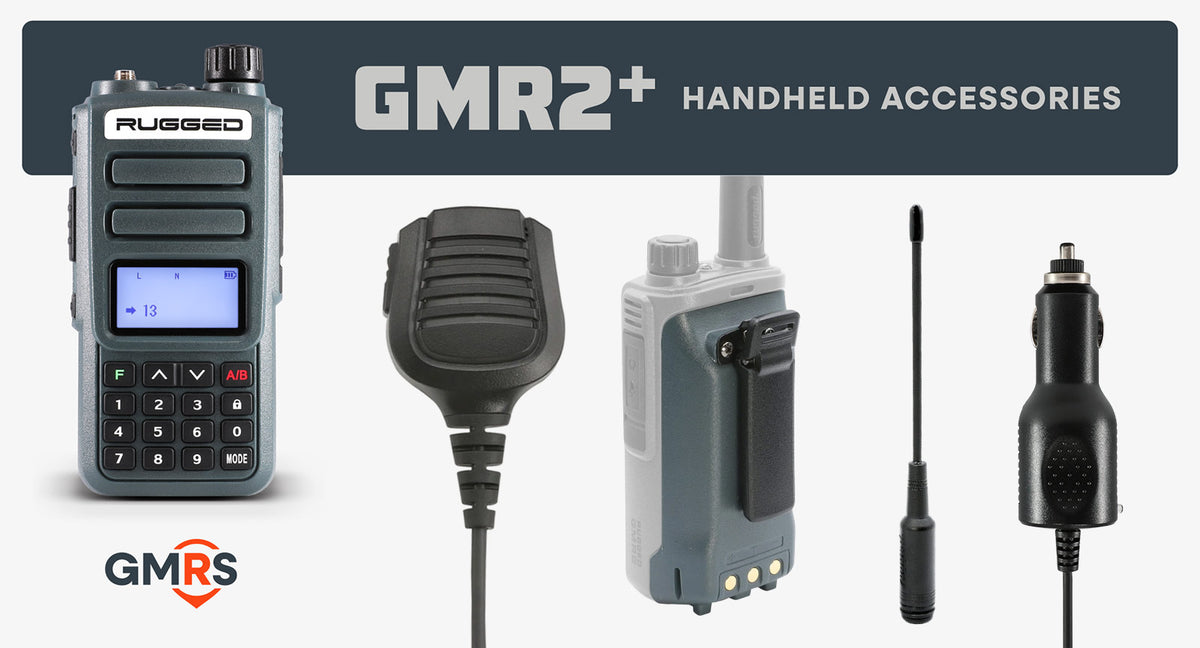 GMRS Handheld Accessories: GMR2+ Antennas & Batteries – Rugged Radios