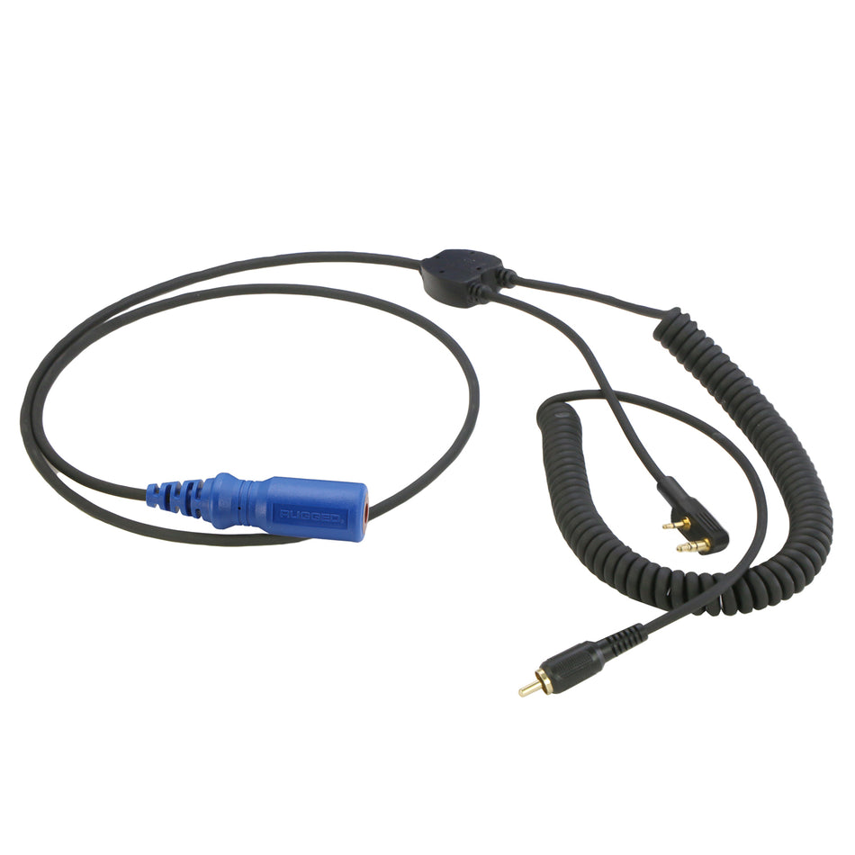 RUGGED Wired MOTO MAX Motorcycle Harness with Pre-Wired 2-Pin Rugged Handheld Radio Connector