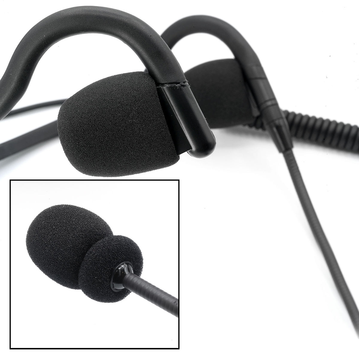 Microphone Accessory Ear Replacement Mic Muff and Ear Foam for H10 Headsets – Rugged Radios