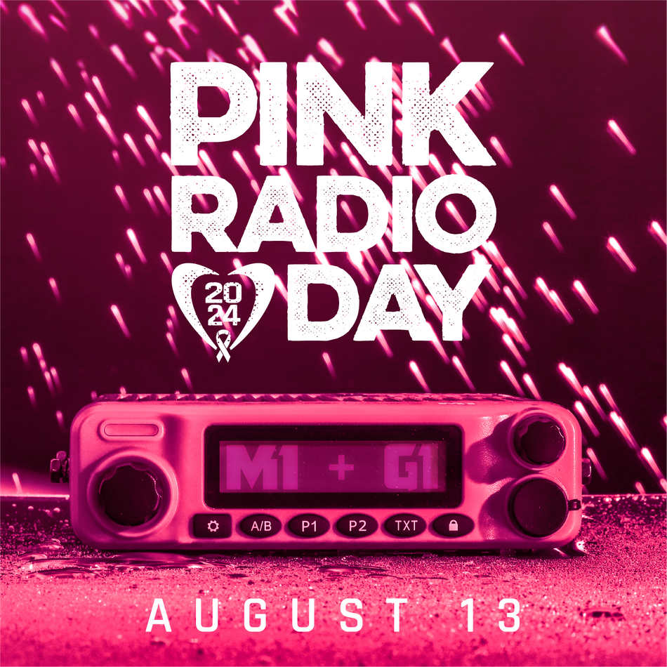 Radio Kit - Pink Rugged G1 ADVENTURE SERIES Waterproof GMRS Mobile Radio with Antenna