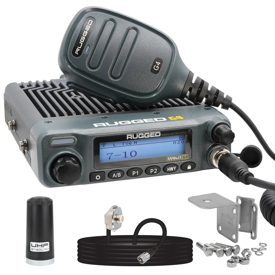 Kit de radio - Radio móvil GMRS resistente al agua SERIE G1 ADVENTURE con antena