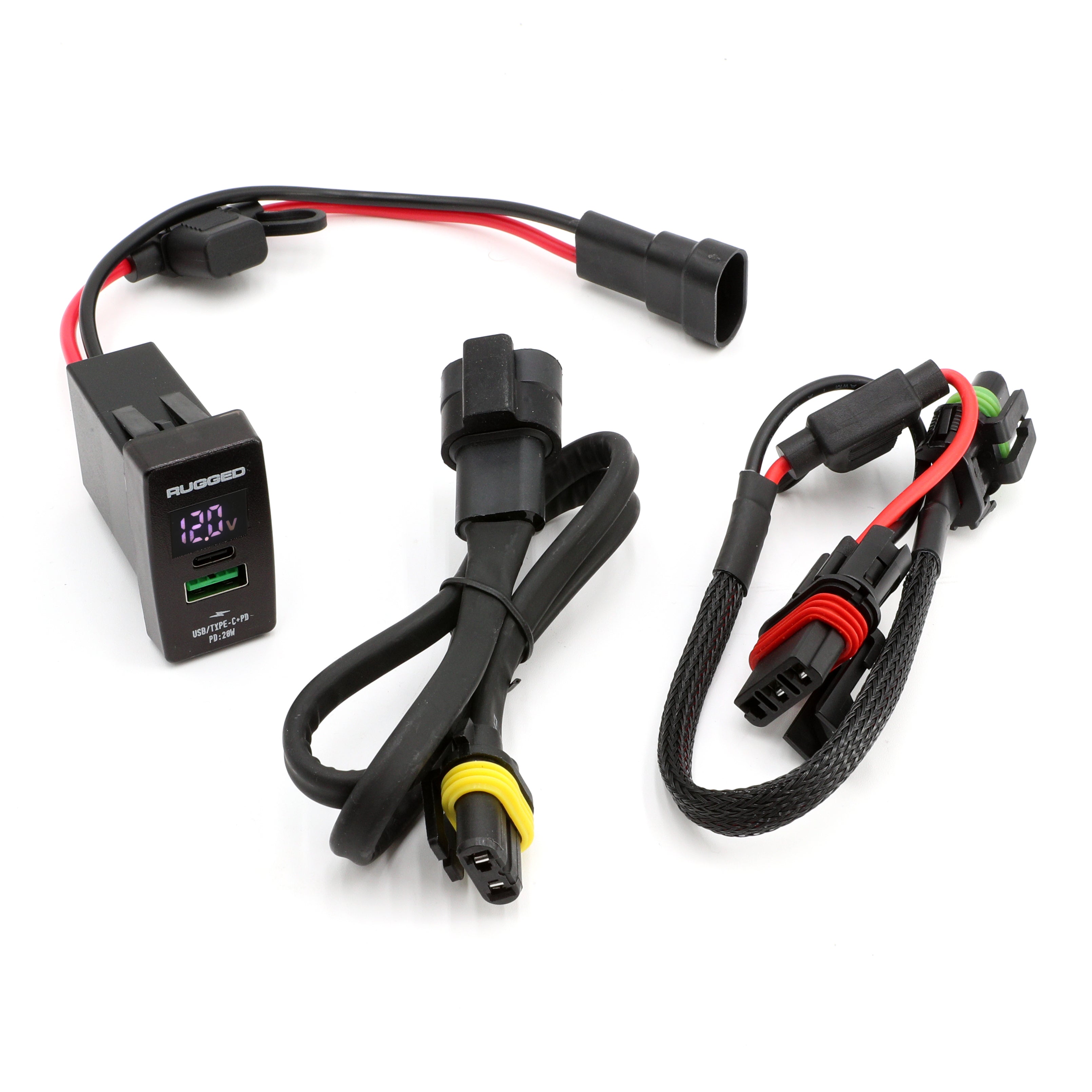 USB Rocker Switch Hub Kit for UTV Pulse Bars – Rugged Radios