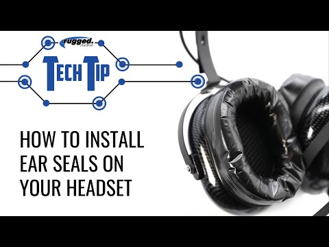 Gel Ear Seals Comfort Kit with Cloth Ear Covers & Mic Muff