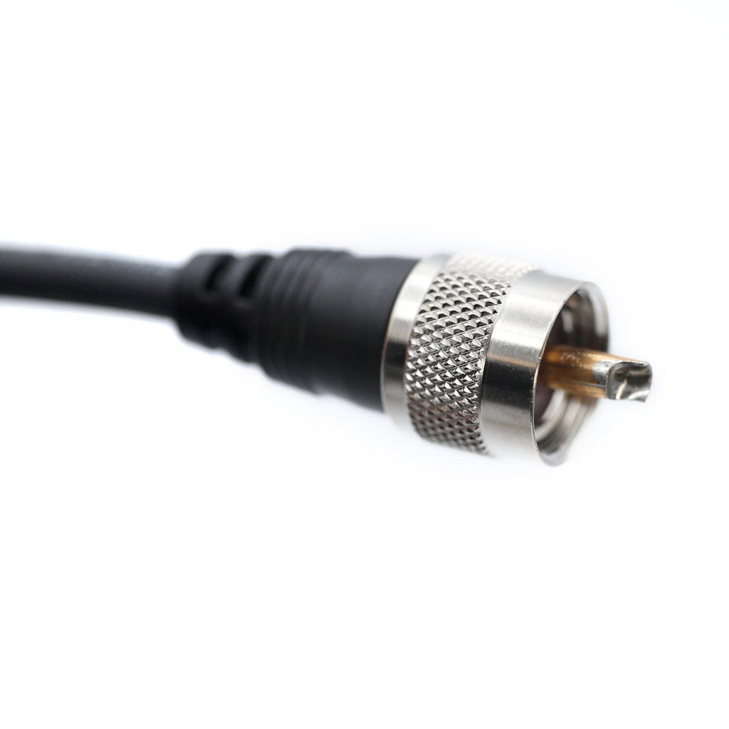 15 Ft Antenna Cable with Removable Mini 3/8 NMO Bulkhead Mount