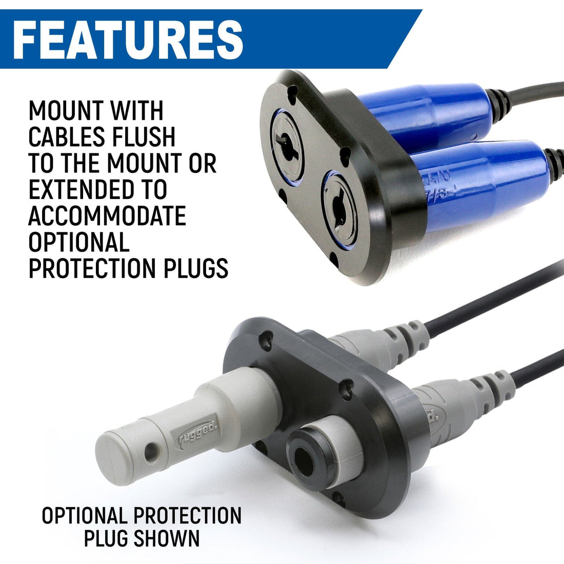 Dual Headset / Helmet Jack Flush Mount – Rugged Radios
