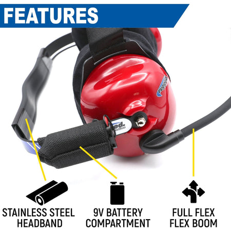 H80 Track Talk Linkable Intercom Headsets - NASCAR or Circle Track - Demo - Clearance