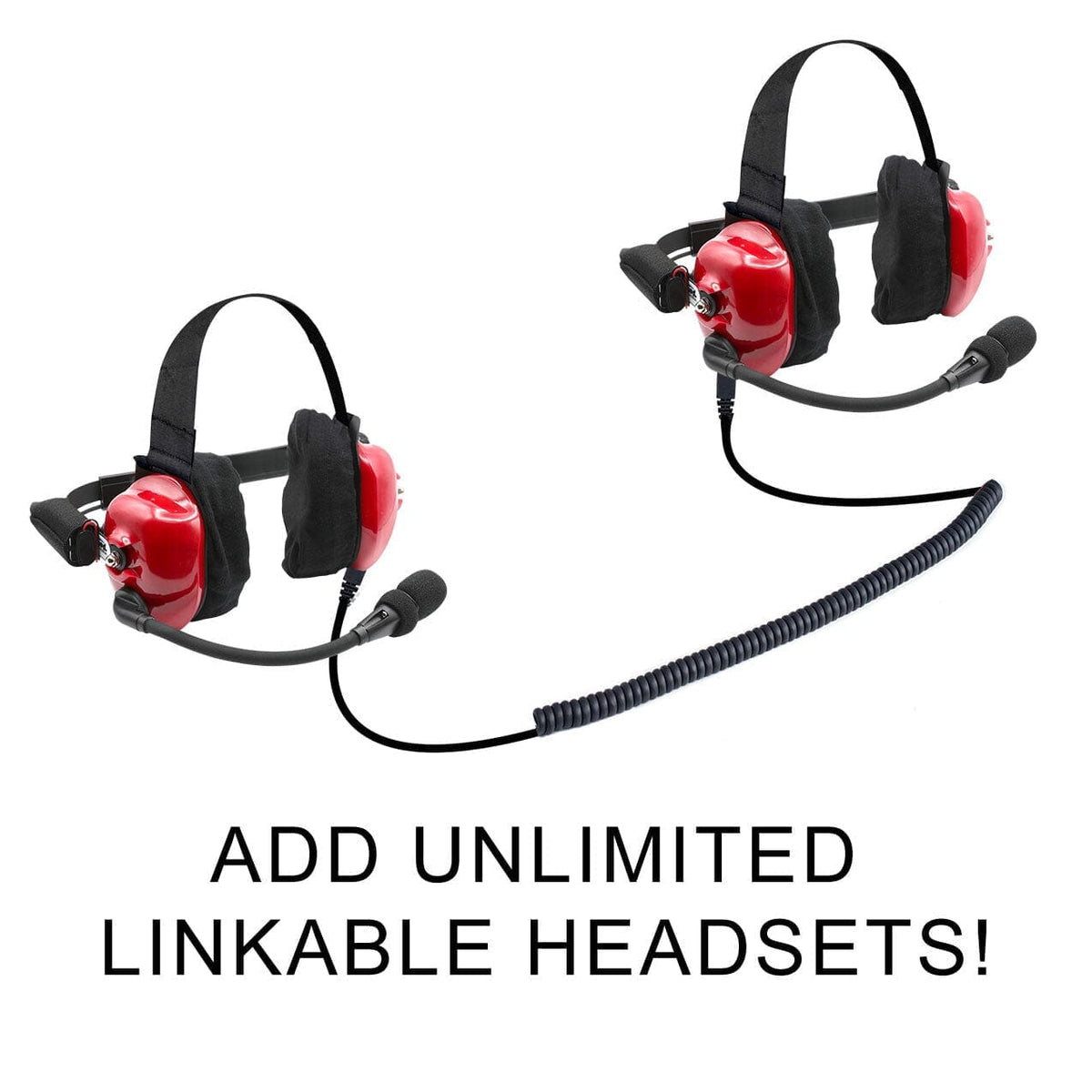 H80 Track Talk Linkable Intercom Headsets - NASCAR or Circle Track - Demo - Clearance