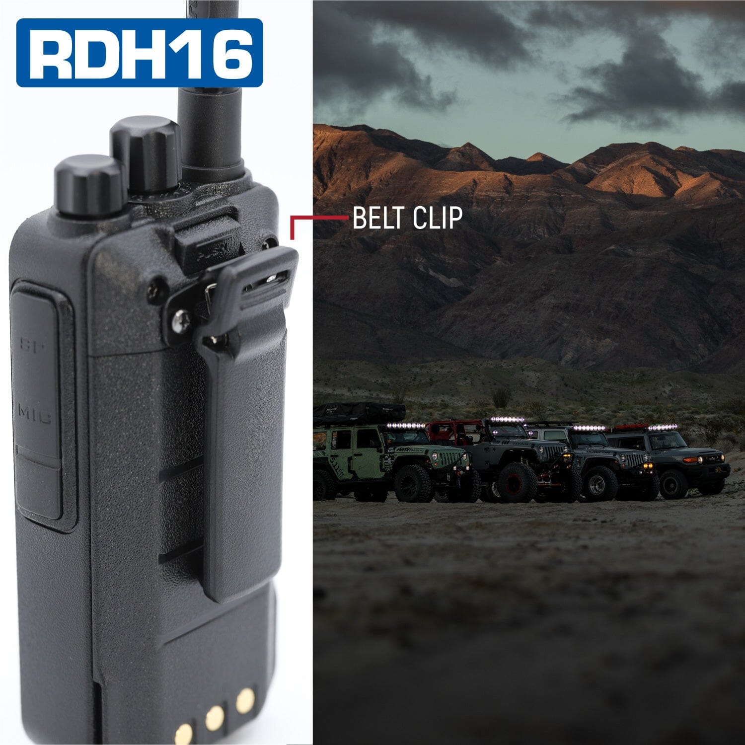 Rugged RDH16 - Business Band Two Way Handheld Radio - Digital and