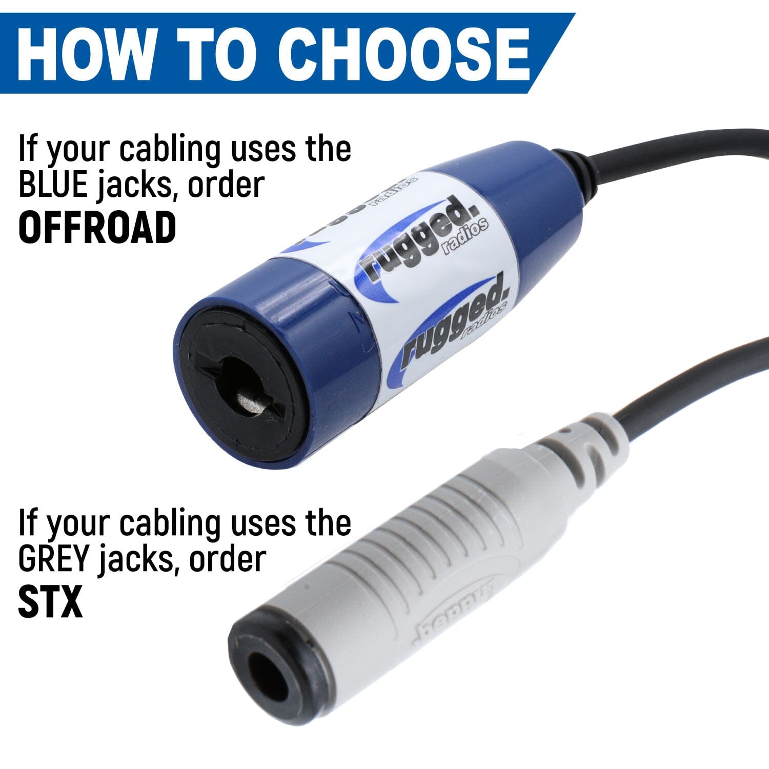 Single Headset / Helmet Jack - Bar Mount – Rugged Radios