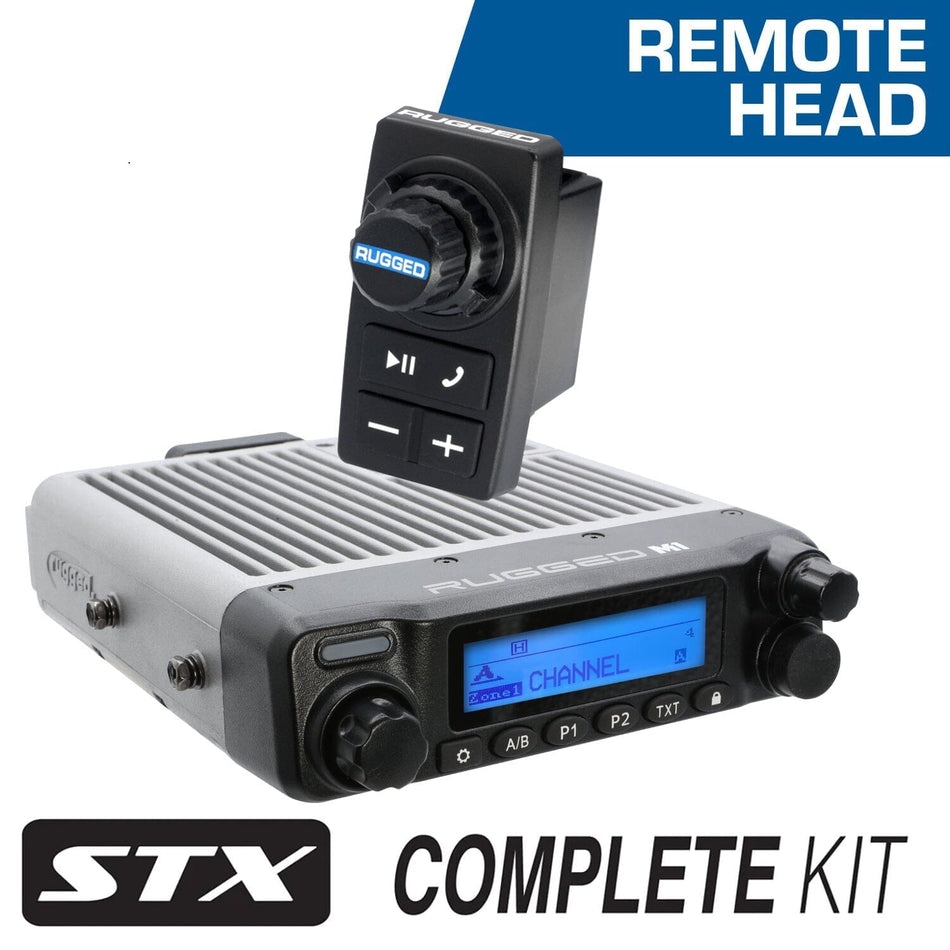 STX STEREO Remote Head Complete Master Communication Kit with Intercom and 2-Way Radio