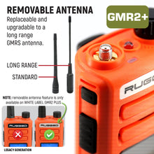 Load image into Gallery viewer, 2 PACK - Rugged GMR2 PLUS GMRS and FRS Two Way Handheld Radios - Safety Orange