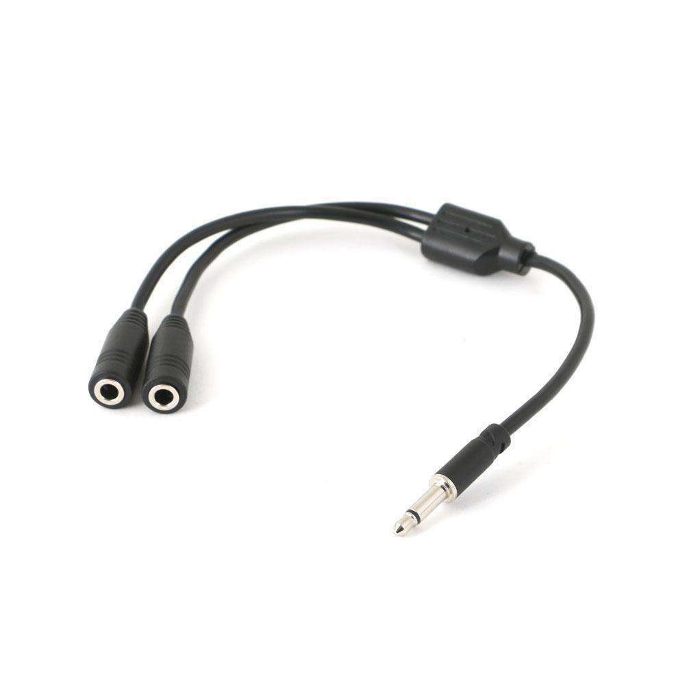 3.5mm Mono Plug Y-Splitter for External Speakers