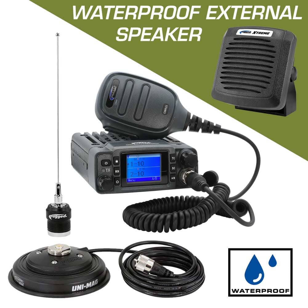 Adventure Radio Kit - GMR25 Waterproof GMRS Mobile Radio Kit and