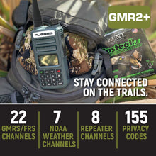 Load image into Gallery viewer, BUNDLE - Rugged GMR2 GMRS and FRS Two Way Handheld Radio with Hand Mic