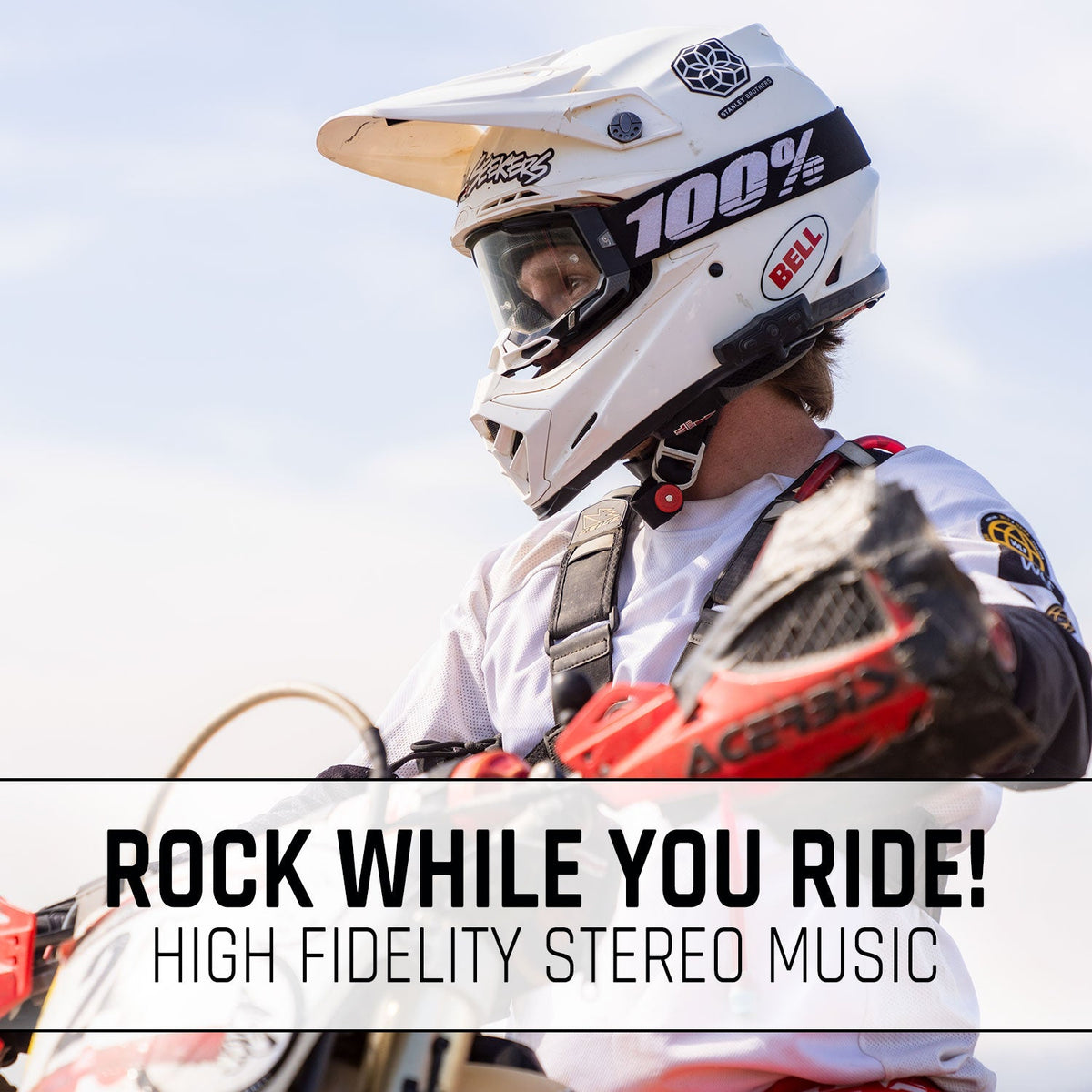 Motocross Pinganillo Para Casco Moto CONNECT BT2 Bluetooth