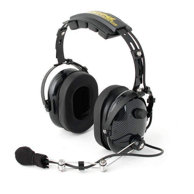 H22 Over the Head (OTH) Headset for 2-Way Radios - Black Carbon Fiber
