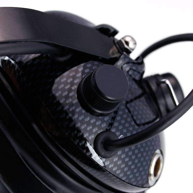 H42 Behind the Head (BTH) Headset for 2-Way Radios - Black Carbon Fiber