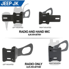 Load image into Gallery viewer, Handheld Radio Grab Bar Mount for Jeep JK and JL - Fits R1 / V3 / GMR2 / RH-5R radios