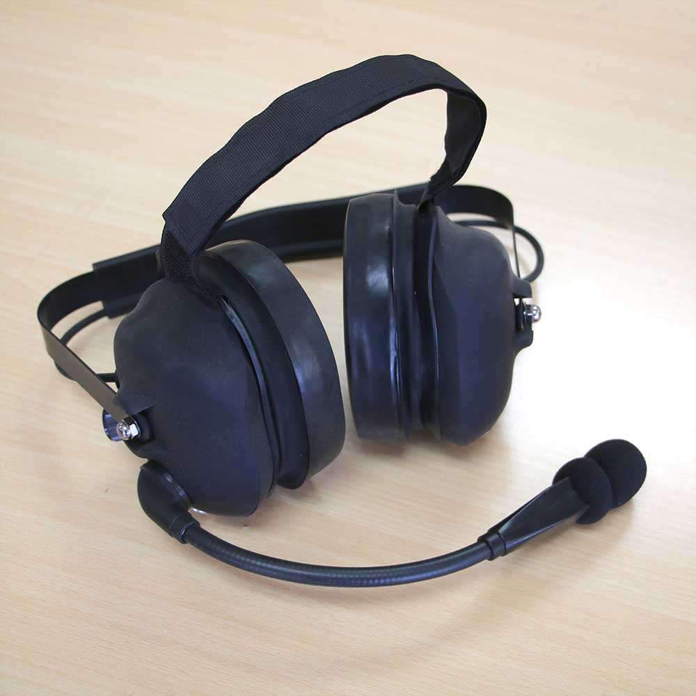 HS50 Fire / Safety Headset for intercom and additional 2 way Radio (Web Demo)