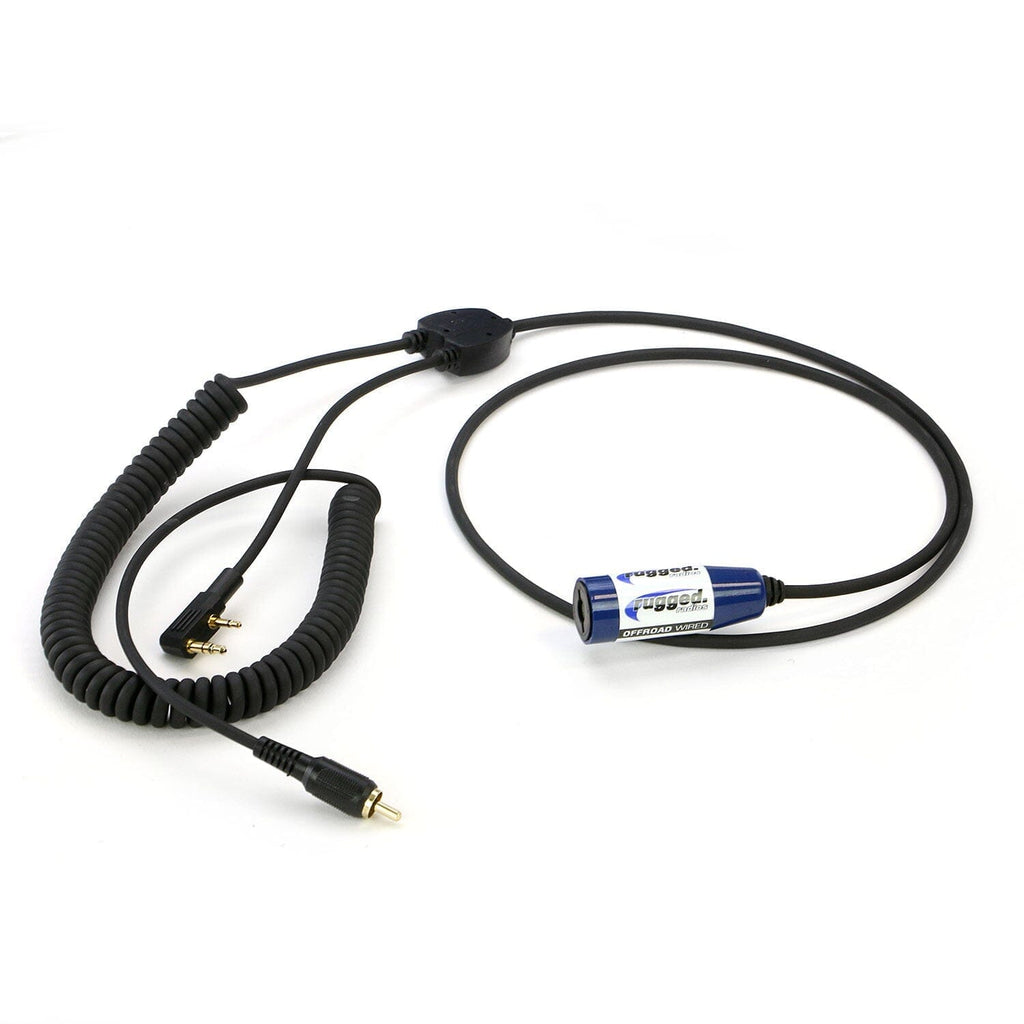 Kit MOTO MAX con Radio walkie talkie, audífonos y micrófono para casco, arnés y botón presiona para transmitir en manillar (PTT) ESP By Rugged Radios