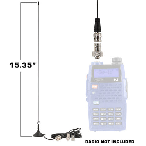 Magnetic Mount Dual Band Antenna for Rugged Handheld Radios R1