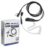2-Wire Lapel Mic with Acoustic Ear Tube for Rugged Handheld Radios