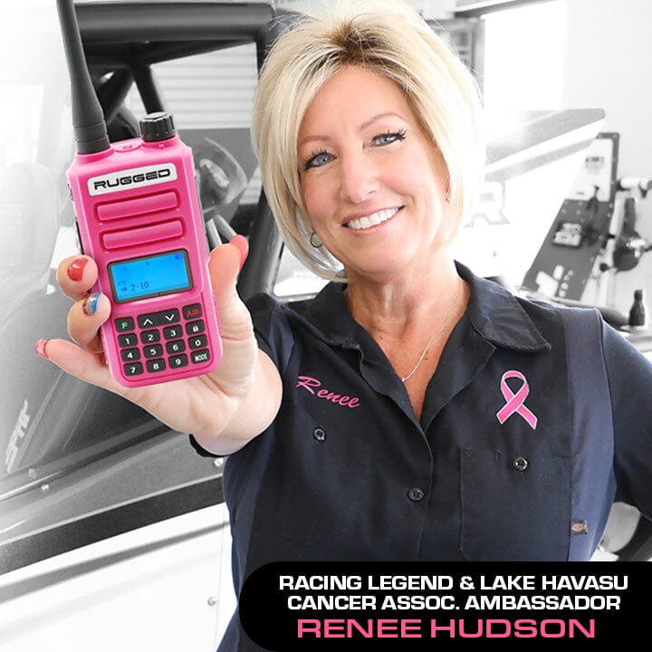 Pink Rugged GMR2 PLUS - GMRS/FRS Handheld Radio