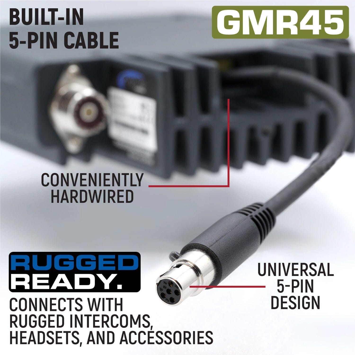 Kit - GMR45 Con Grand Gran poder GMRS con base magnética y antena ESP –  Rugged Radios