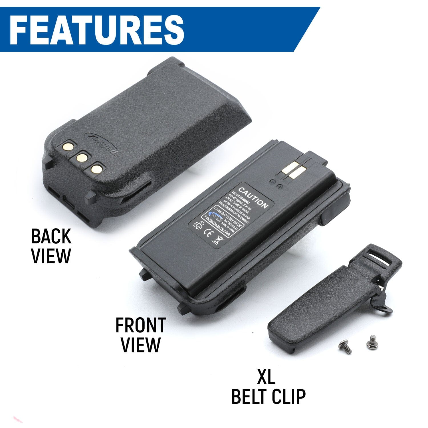 RDH-16 Handheld Radio High Capacity Battery – Rugged Radios