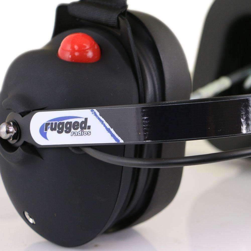 Rubberized Behind the Head (BTH) 2-Way Radio Headset (Demo/Clearance)