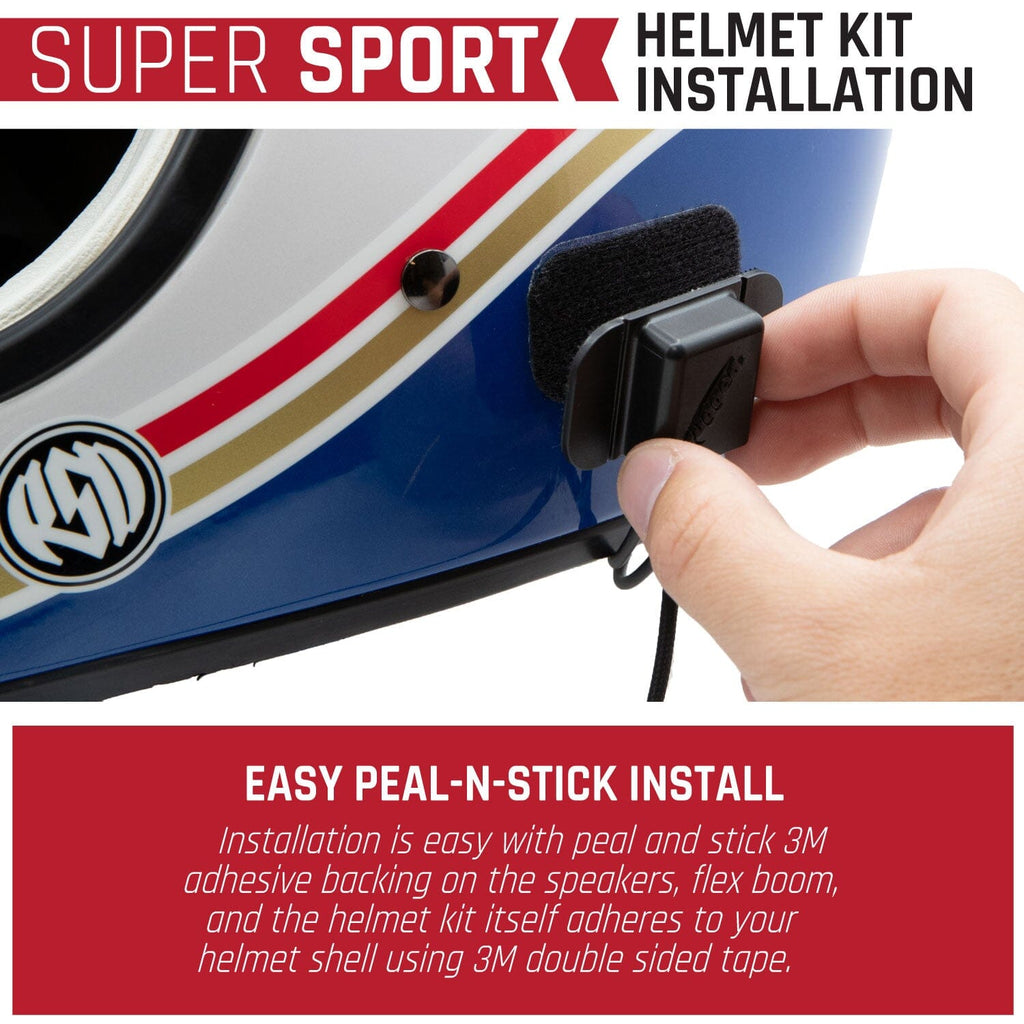 SUPER SPORT Kit with Radio, Helmet Kit, Harness, and Handlebar Push-To-Talk